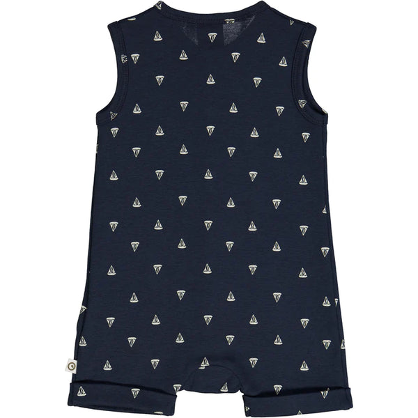 Kurzer Strampler (Spieler, Romper)  mit Boots-Print - Müsli by Green Cotton