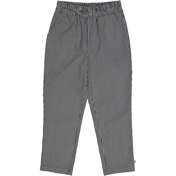 Sommerliche Hose für Jungs, Blau/Creme (Poplin Stripe Pants) - Müsli by Green Cotton