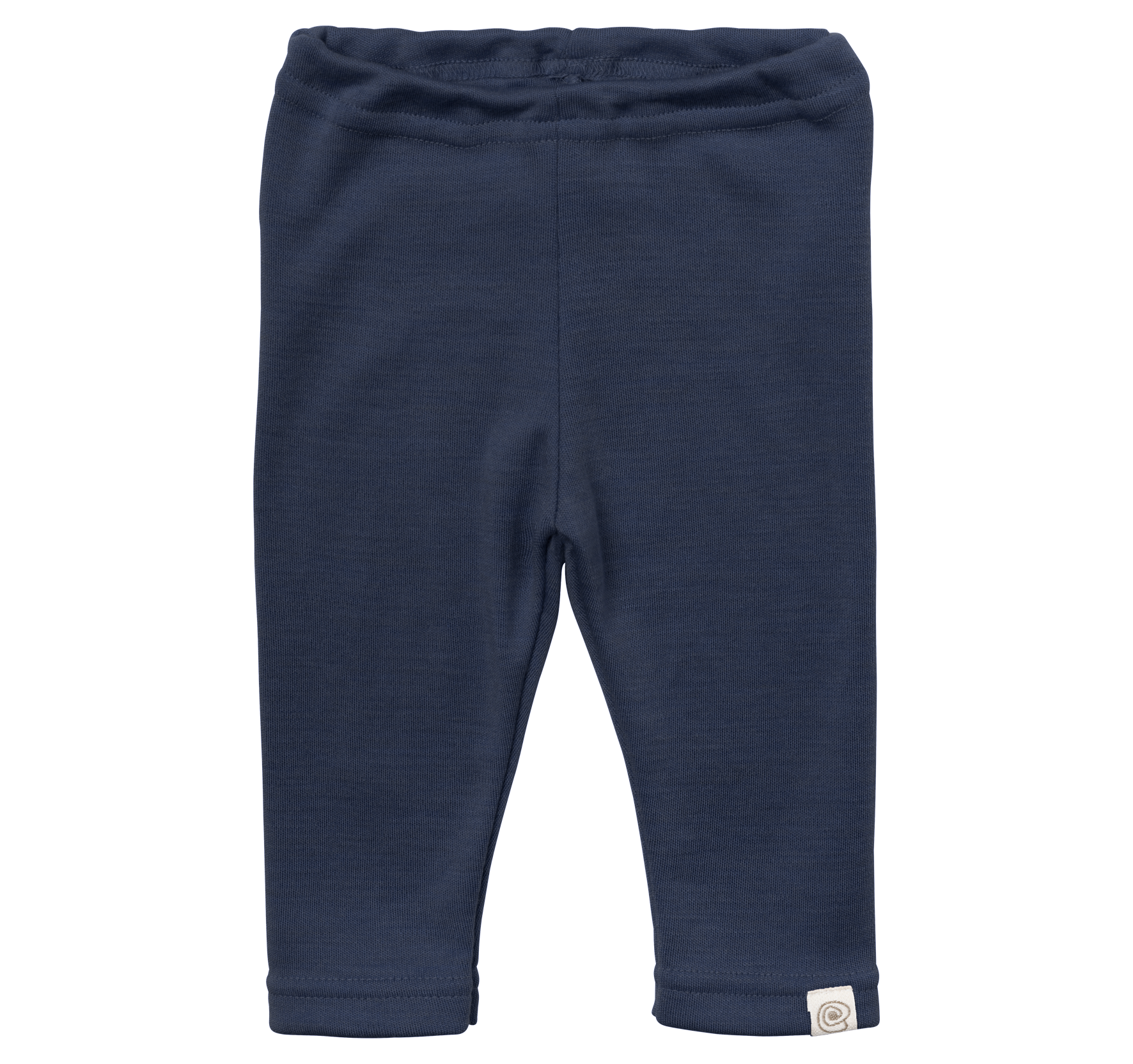 Baby-Legging aus Wolle/Seide (stabiler Interlock), Marine - Engel
