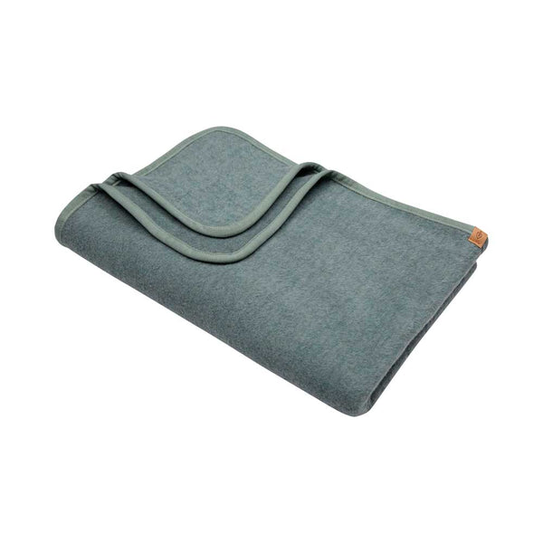 Babydecke, Wollfleece mit Baumwolle, Salbei - Pure Pure by Bauer
