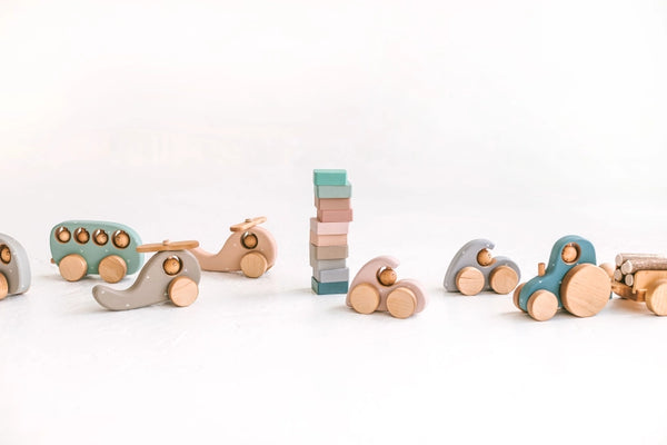 Auto (Holzspielzeug), Grün (Petrol) - Friendly Toys