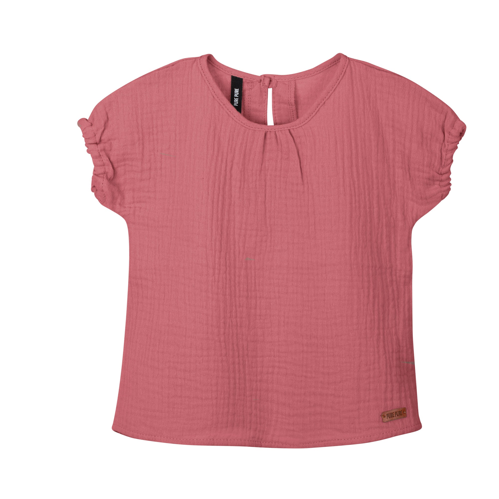 Kurzarm-Shirt/T-Shirt aus Musselin (Mini Shirt Mull), Mauve-Wood - Pure Pure by Bauer