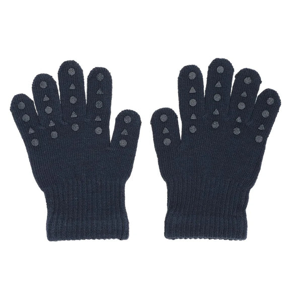 Rutschfeste Fingerhandschuhe aus Baumwolle,Navy Blue - GoBabyGo