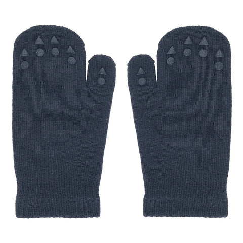 Rutschfeste Fäustlinge (Handschuhe) aus Baumwolle, Navy Blue (Marineblau) - GoBabyGo