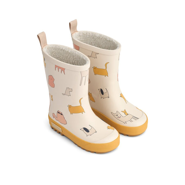 Thermo-Regenstiefel "Mason", Cats and Dogs/Sandy - Liewood