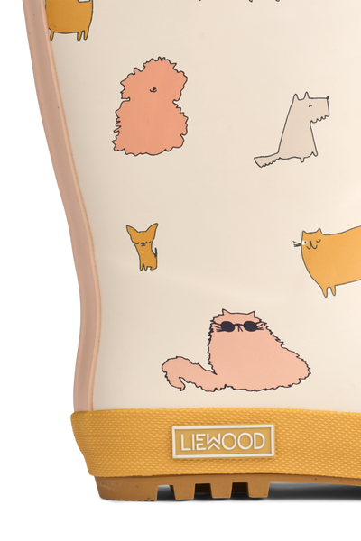 Thermo-Regenstiefel "Mason", Cats and Dogs/Sandy - Liewood