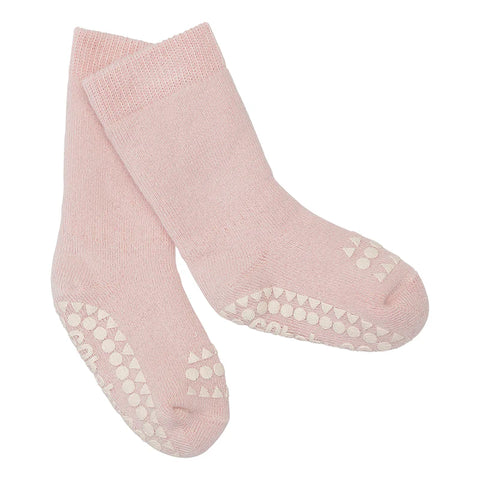 Rutschfeste Socken aus Baumwolle, Soft Pink - GoBabyGo