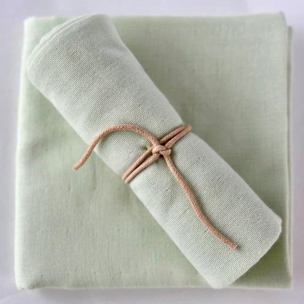 Musselintuch "Aloe Vera" (Hellgrün) - Saga Copenhagen