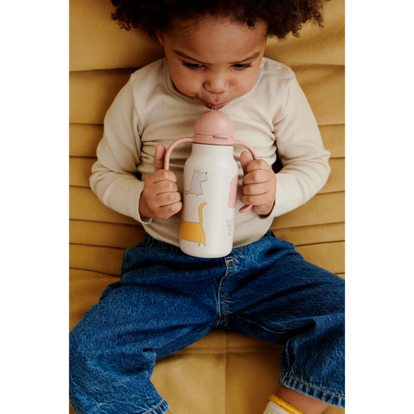 Trinkflasche (Kimmie Bottle) Cats and Dogs/Sandy, 250 ml - Liewood