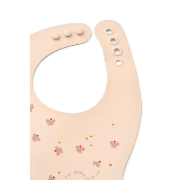 Bedruckte Lätzchen "Ember", 2er-Pack, Mini Butterfly / Apple Blossom (Ember Printed Bib) - Liewood