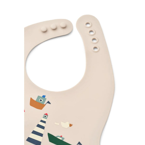 Bedruckte Lätzchen "Ember", 2er-Pack, Sailing/Sandy (Ember Printed Bib) - Liewood