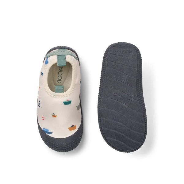 Badeschuhe "Sanjia", Boots-Print (Sailing/Sandy) - Liewood