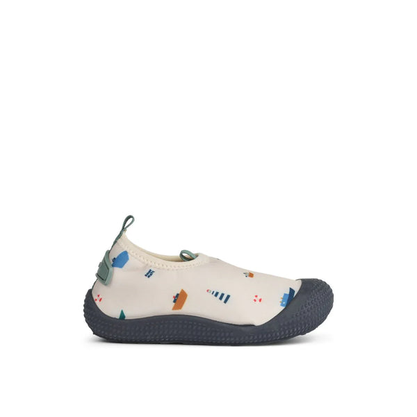 Badeschuhe "Sanjia", Boots-Print (Sailing/Sandy) - Liewood