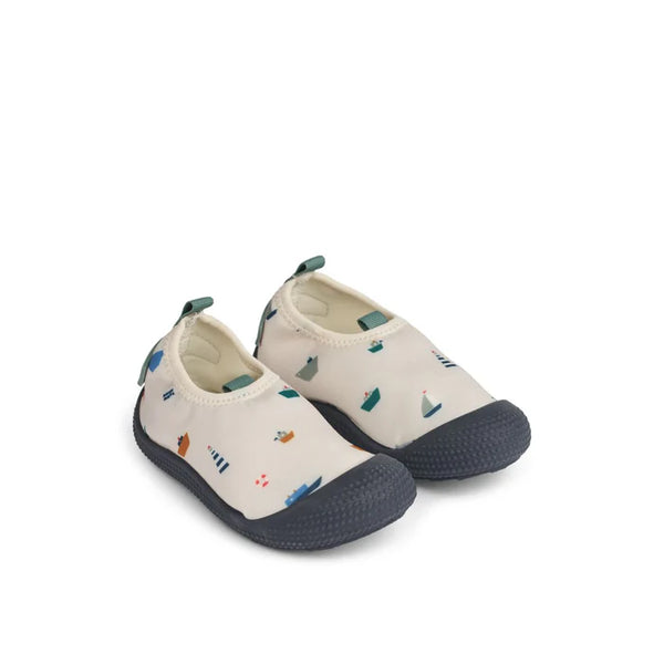Badeschuhe "Sanjia", Boots-Print (Sailing/Sandy) - Liewood