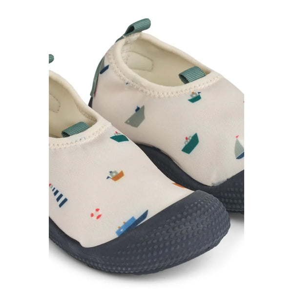 Badeschuhe "Sanjia", Boots-Print (Sailing/Sandy) - Liewood