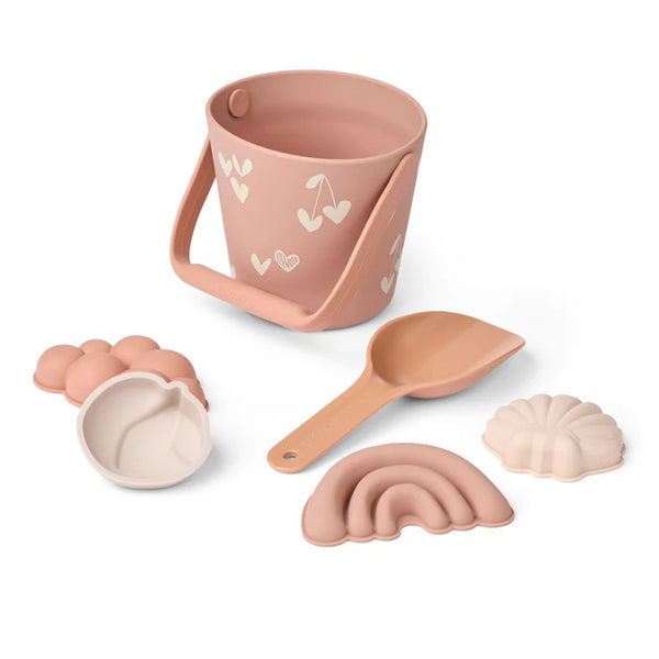 Strandset "Gilma Sweethearts Beach Set" (Sweethearts/Pale Tuscany), 6teilig - Liewood