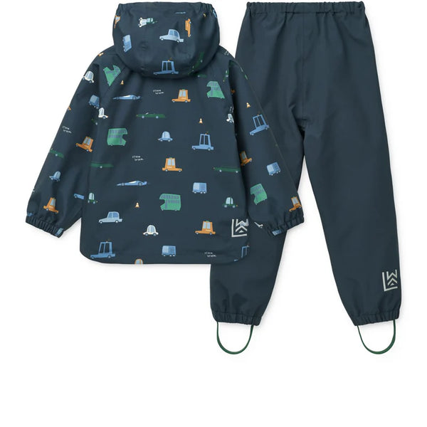 Regenbekleidungs-Set "Pedia" (Jacke/Hose), Cars/Classic Navy - Liewood