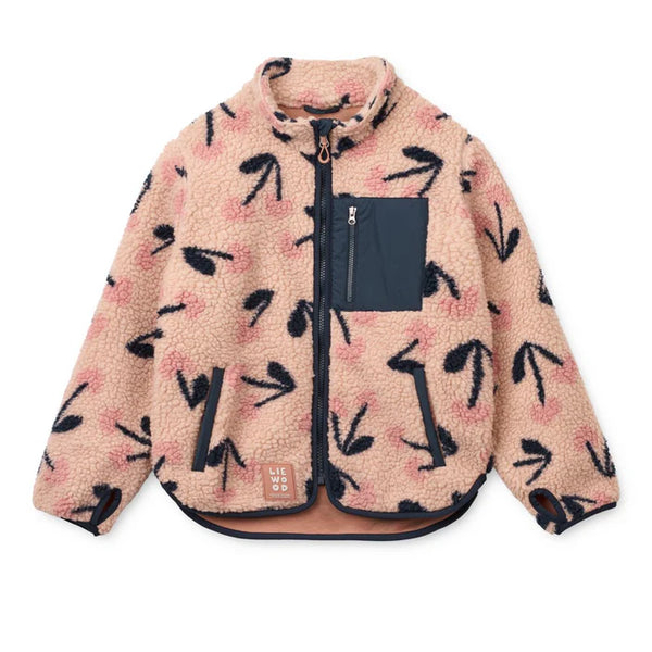 Fleecejacke "Nolan", Mega Cherry Heart/Rosey - Liewood