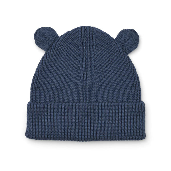 Mütze (Beanie) "Gina" mit Bärenohren, Indigo Blue - Liewood