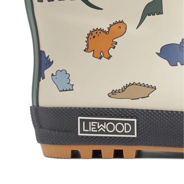Thermo-Regenstiefel "Mason", Dinosaurs/Mist - Liewood