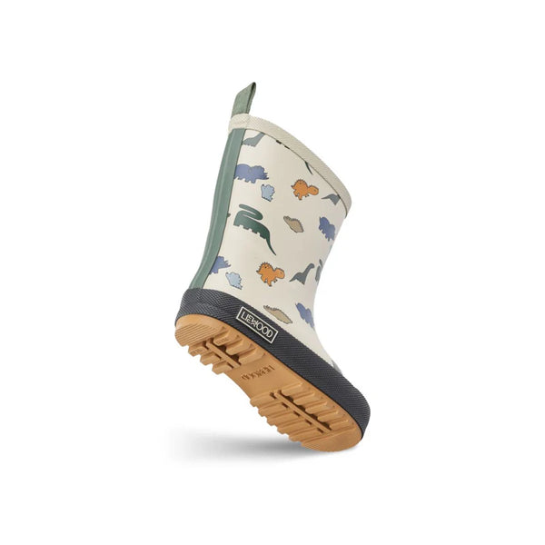 Thermo-Regenstiefel "Mason", Dinosaurs/Mist - Liewood
