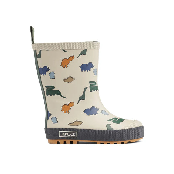Thermo-Regenstiefel "Mason", Dinosaurs/Mist - Liewood