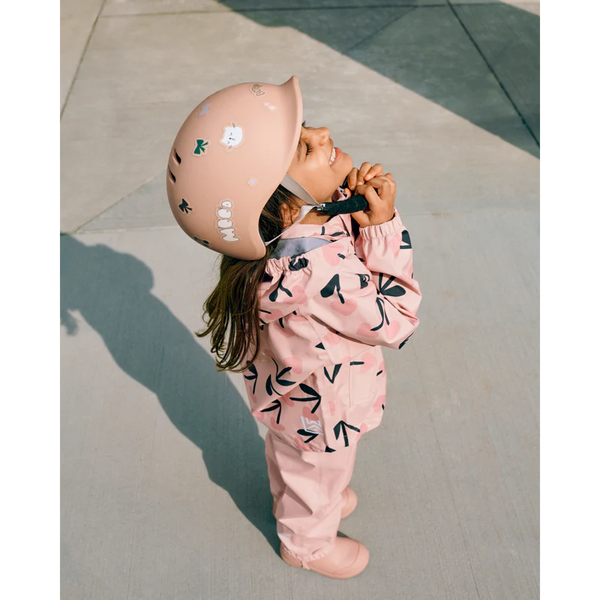 Regenbekleidungs-Set "Pedia" (Jacke/Hose), Mega Cherry Heart/Rosey Mix- Liewood
