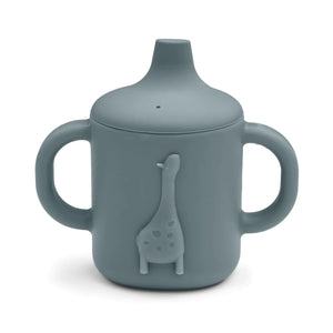 Kinderbecher/Trinklerntasse Amelio (Amelio Sippy Cup), Whale Blue - Liewood