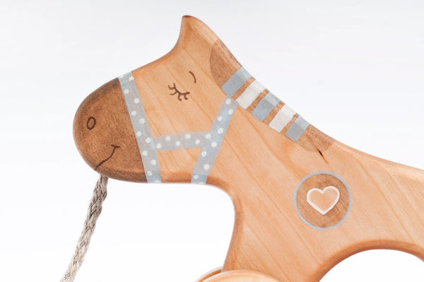 Pferd (Holzspielzeug), Hellblau - Friendly Toys