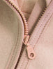 Jacke mit Kapuze, Baumwoll-Fleece, Rosa (Peach Blush) - Huttelihut