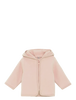 Jacke mit Kapuze, Baumwoll-Fleece, Rosa (Peach Blush) - Huttelihut