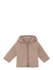 Jacke mit Kapuze, Baumwoll-Fleece, Beige meliert (Savannah Melange) - Huttelihut