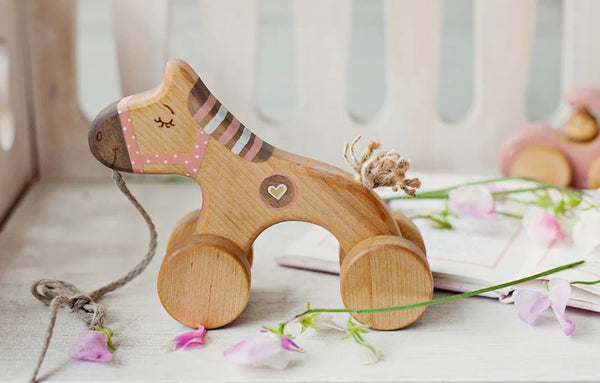 Pferd (Holzspielzeug), rosa - Friendly Toys