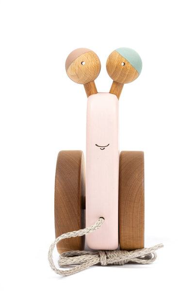 Schnecke (Holzspielzeug), Rosa - Friendly Toys