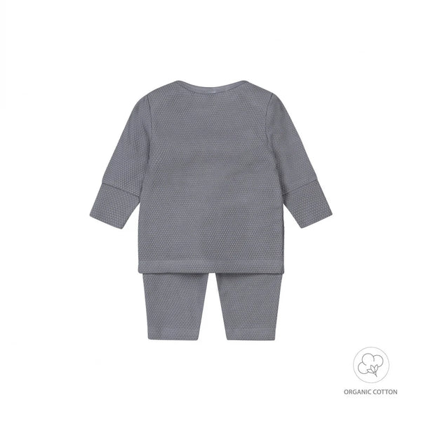 Set: Langarmshirt und Babyhose, Faded Blue (Graublau) - Dirkje