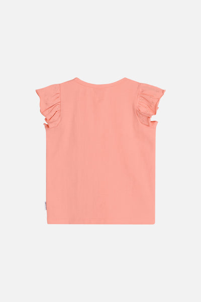 Kurzarm-Shirt Amela mit Rüschenärmeln - Hust&Claire